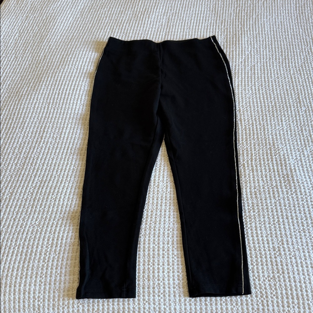 Black Zara Embellished Leggings